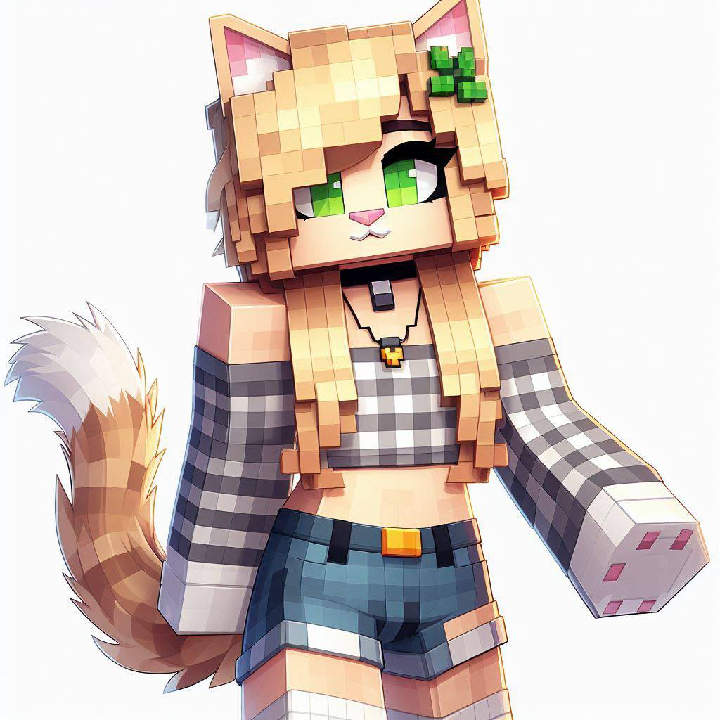 Minecraft Cat Girl by VariousArtwork on DeviantArt
