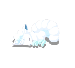 Alolan Vulpix Sleeping by FestersFunhouseFan on DeviantArt