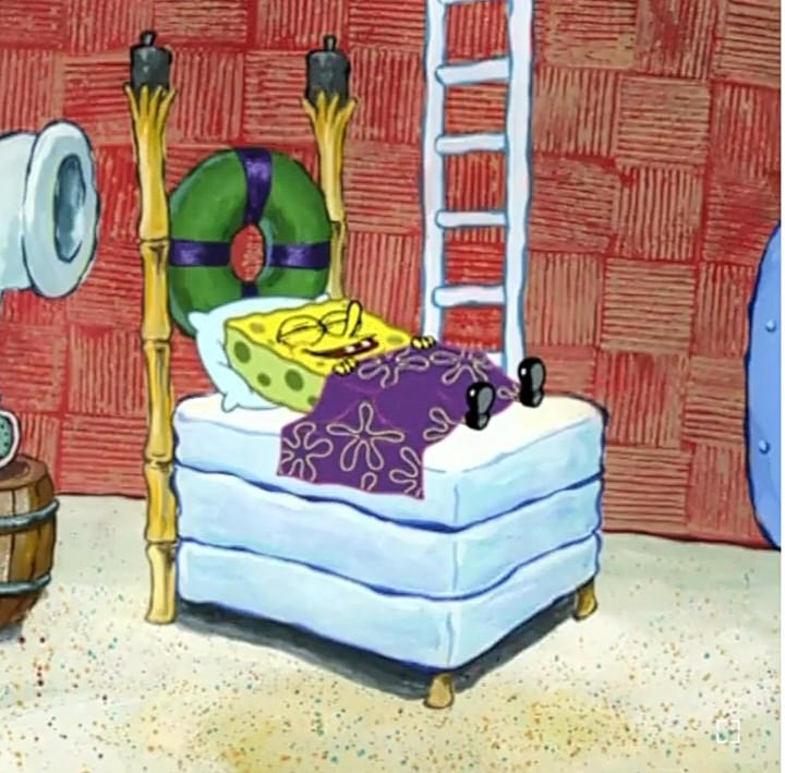 Spongebob Sleeping by FestersFunhouseFan on DeviantArt
