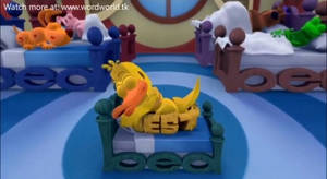 Dog, Pig, Bear, Frog and Duck Sleeping