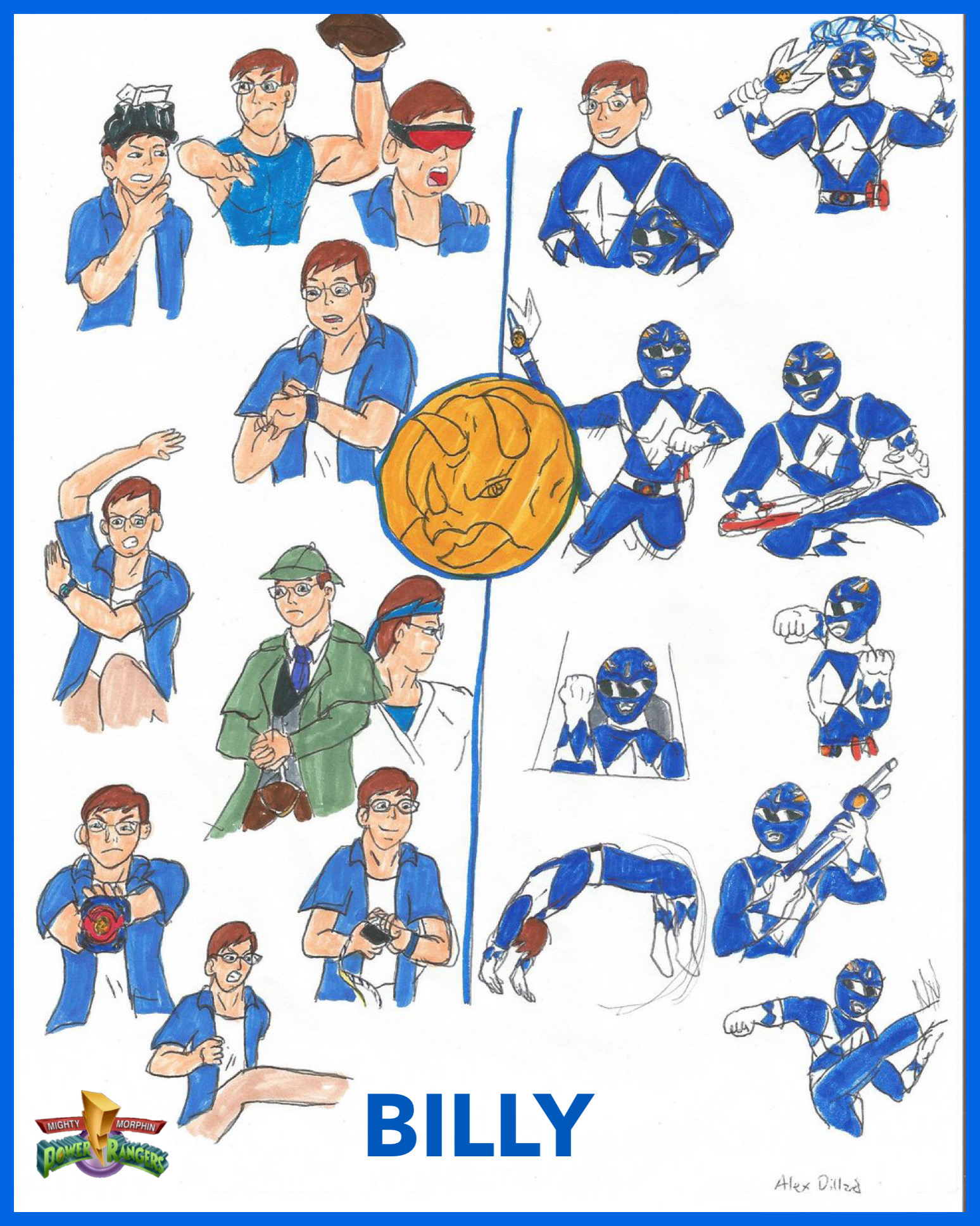 Billy Cranston, The Blue Ranger by Eagl88k on DeviantArt