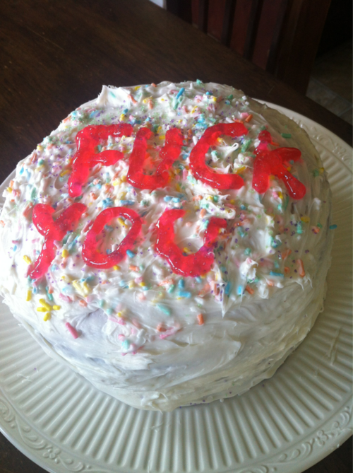 fuck you cake