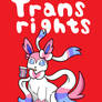 Sylveon for Trans Rights.