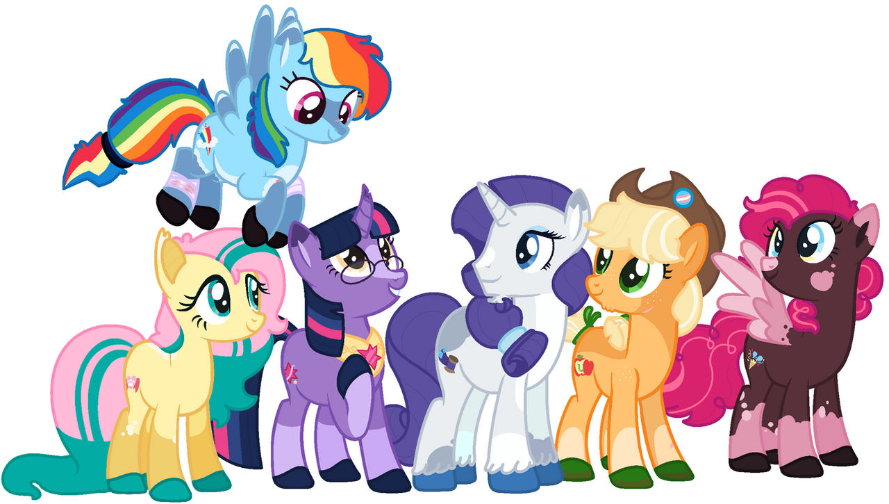 Mlp Rd Mane Mlp Mane 6 Redesign by Kitsuna0w0 on DeviantArt