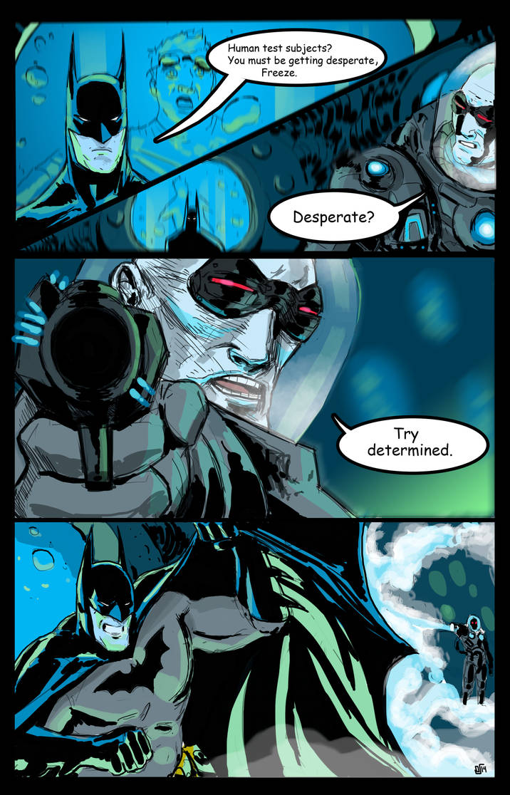 Batman Vs Mr. Freeze Commission by JohnOsborne on DeviantArt