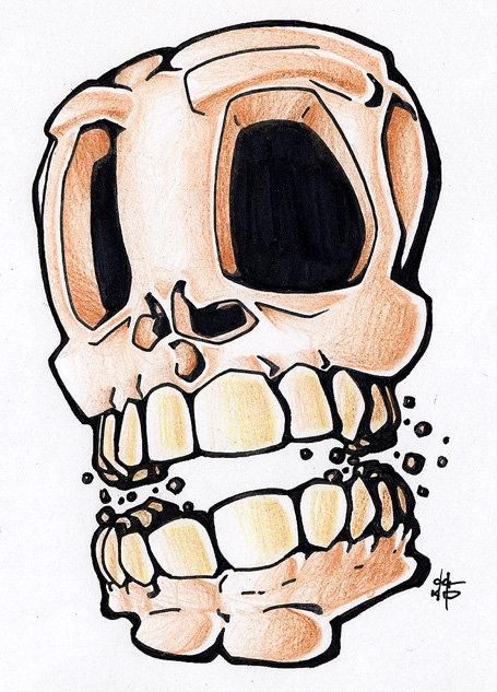 flash - skull