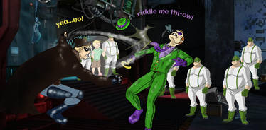 Ronin vs Riddler (art by new-adminelover)