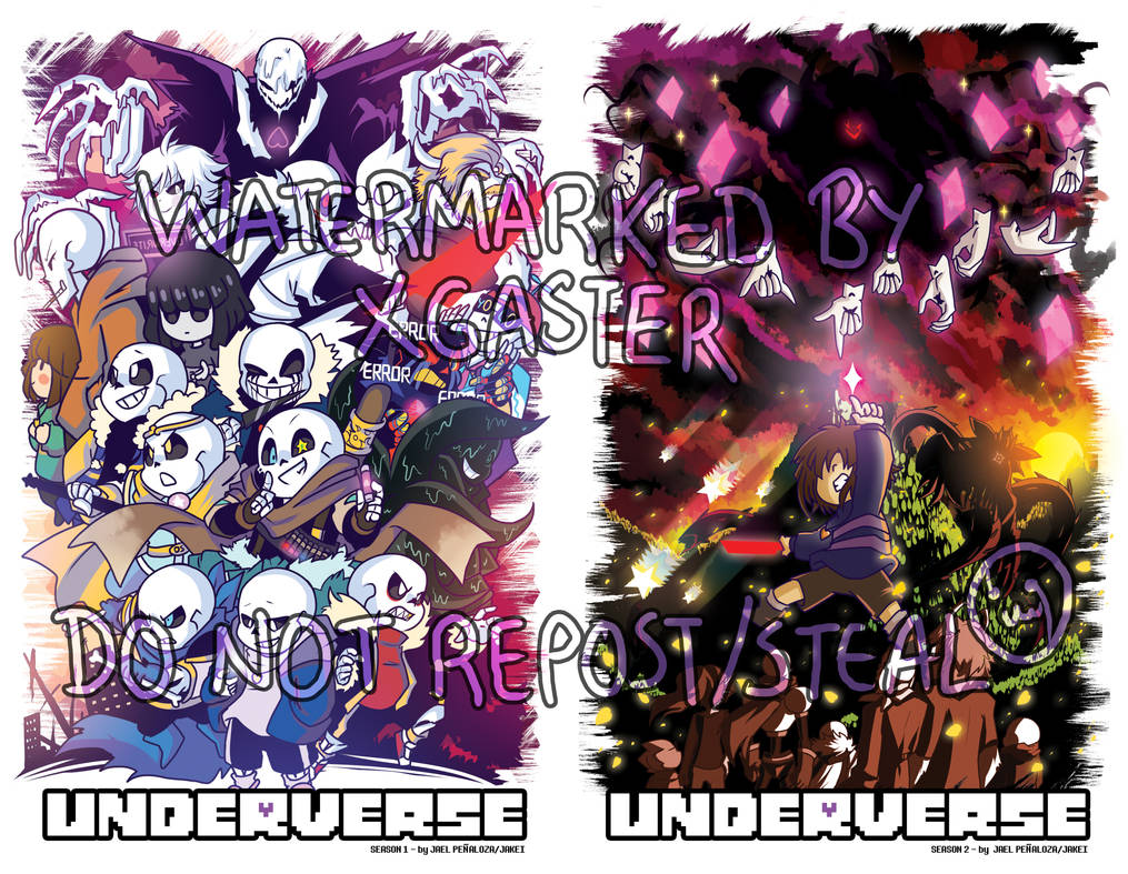 Undervers Poster Underverse Season 1/ Season 2 poster design by JakeiArtwork on DeviantArt