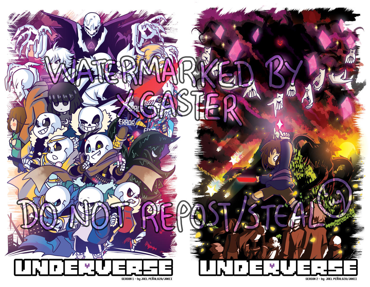 Underverse Season 1/ Season 2 poster design by JakeiArtwork on DeviantArt