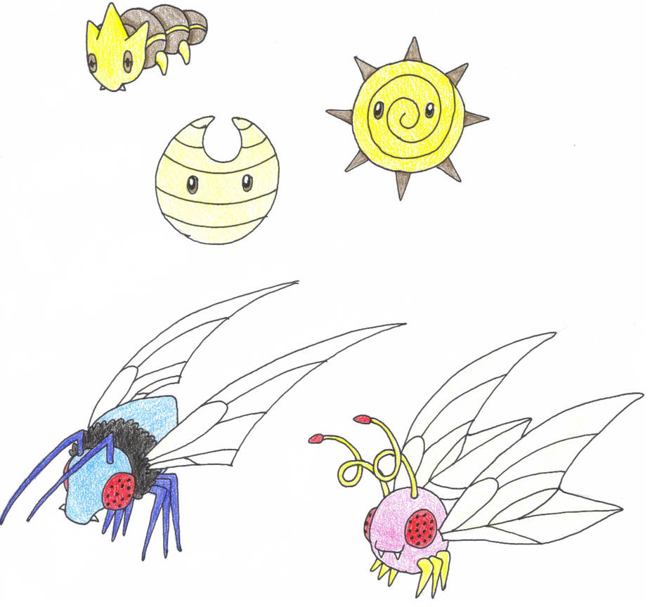Inseect Fakemon Fakemon Bugs by Jenicole on DeviantArt