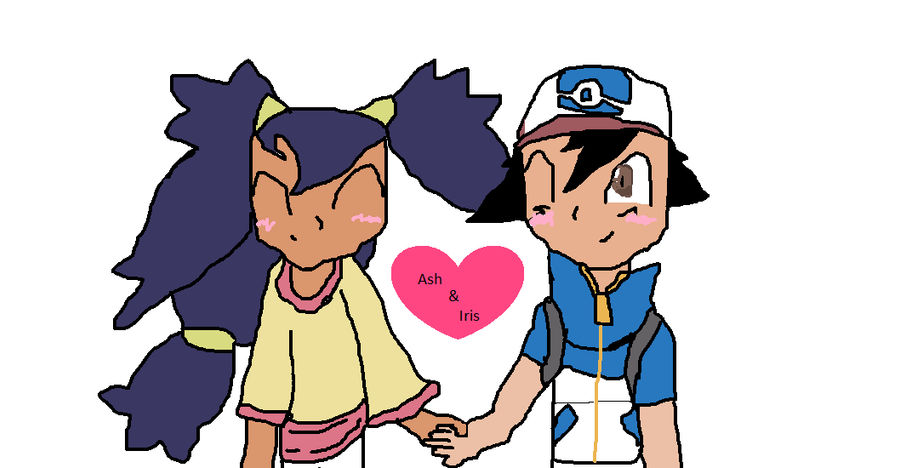 ash and iris by beachpichu90 on DeviantArt