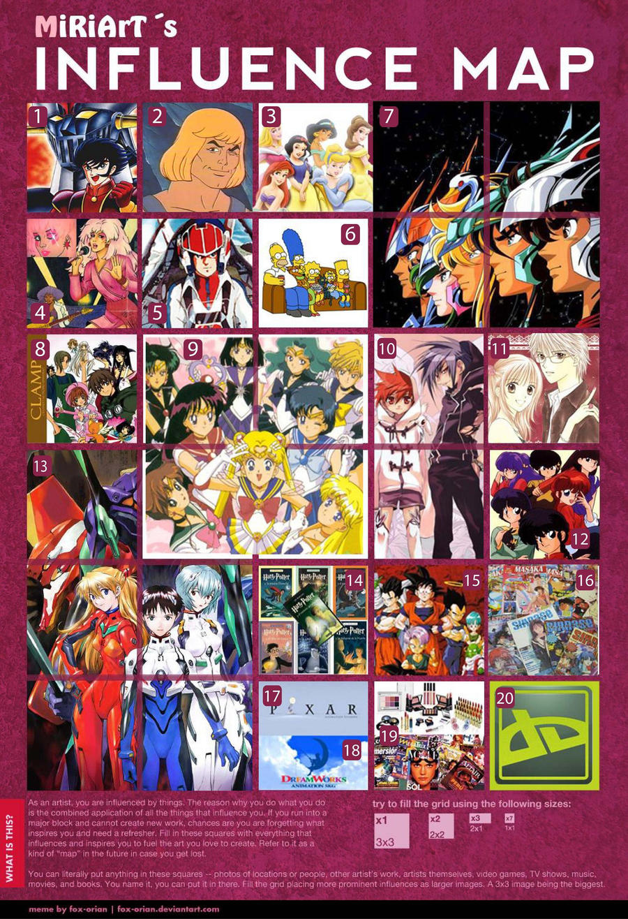 Influence Map by MiriArt on DeviantArt