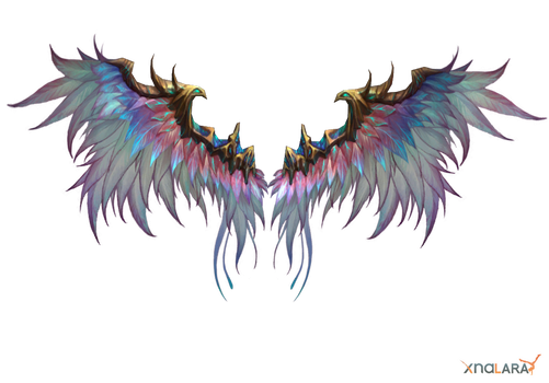Wings - blue-white