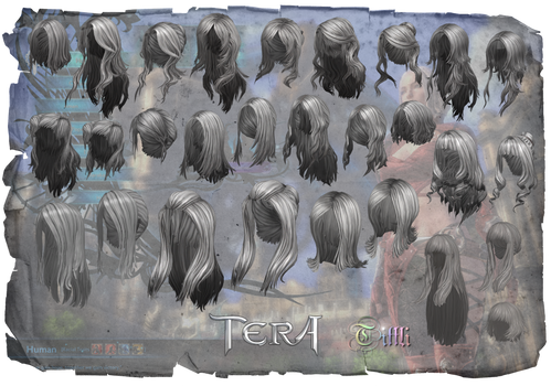 TERA HumanFemale Hair by Tiffli