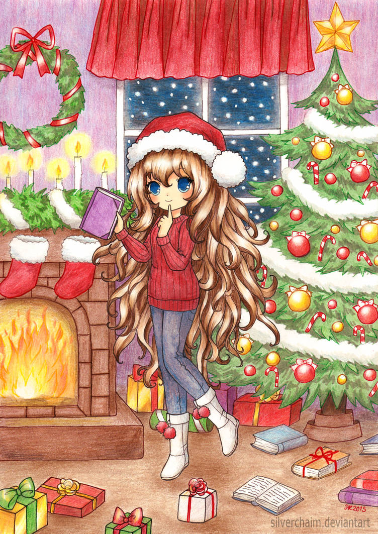 C: Christmas girl by SilverChaim