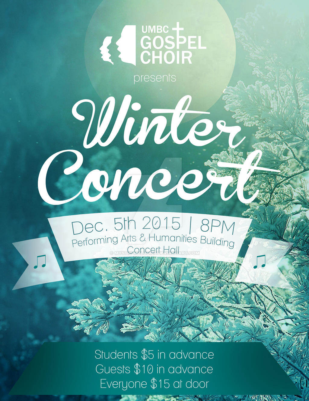 Gospel Choir Winter Concert Flyer 2015 by mysticmelodies on DeviantArt