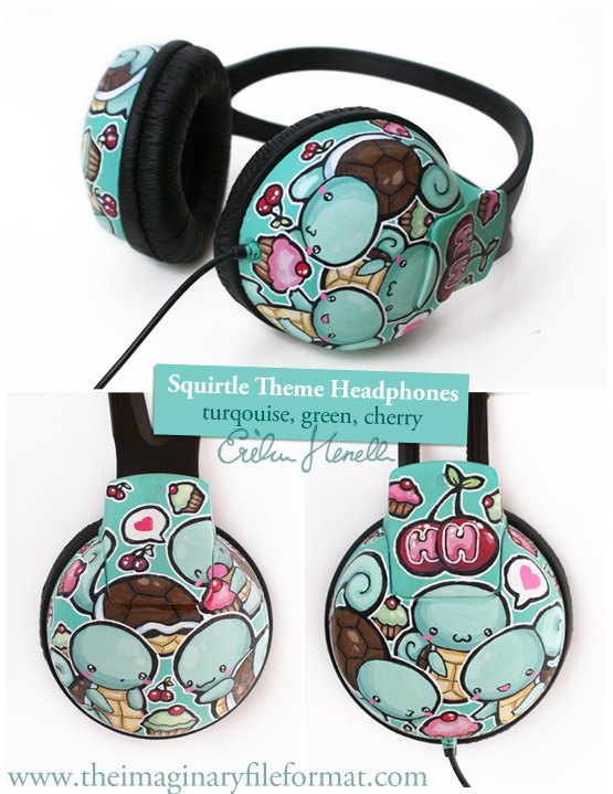 Squirtle Headphones by PeterPan-Syndrome