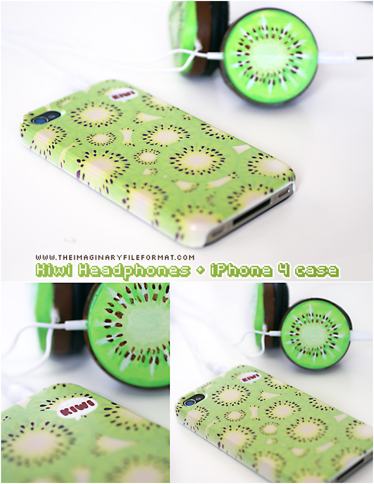 Kiwi Headphones iPhone4 Case