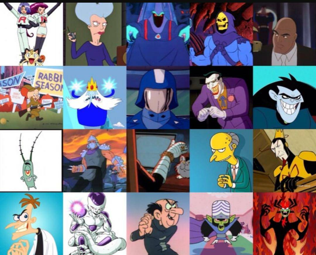 my favorite cartoon villains by hyenadroidyt on DeviantArt