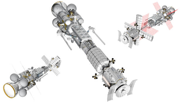 Sort of realistic space battlecruiser 8 - redone