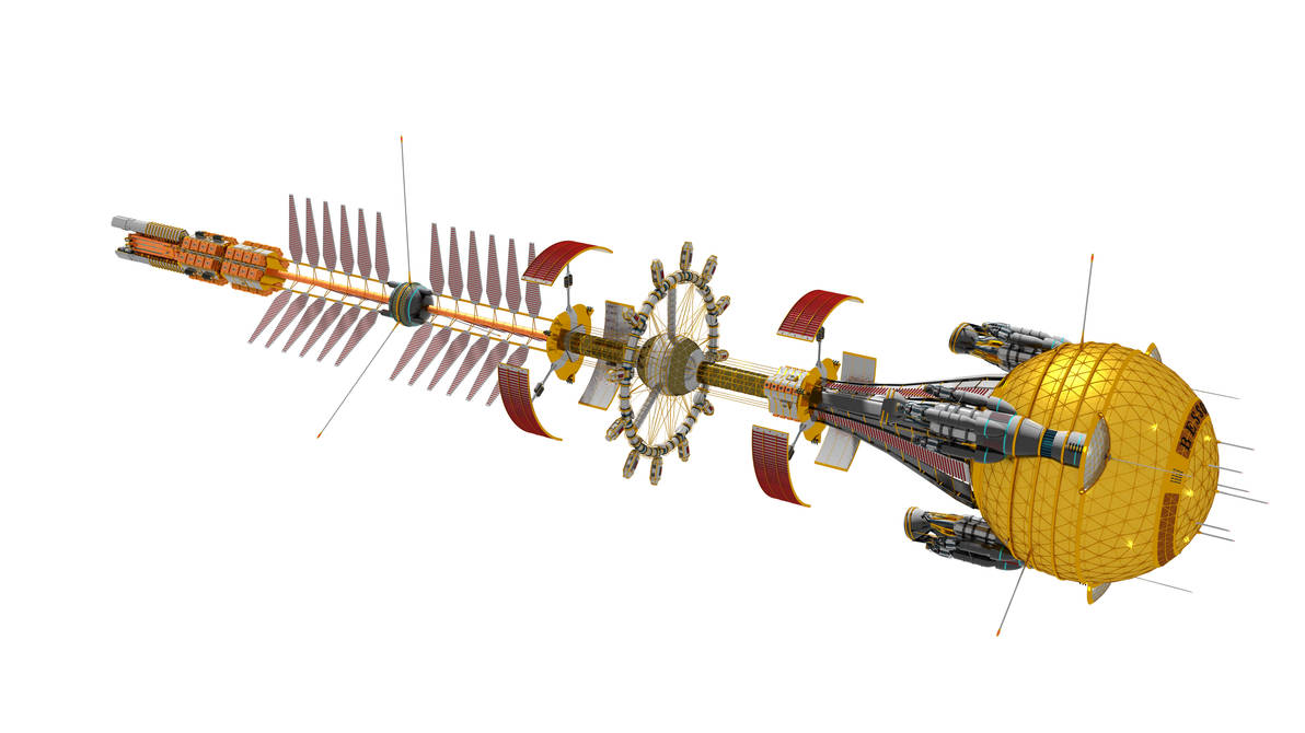 Besson Class Transport Jovian transport ship Besson - Cargo 2 by Do-Mo on DeviantArt