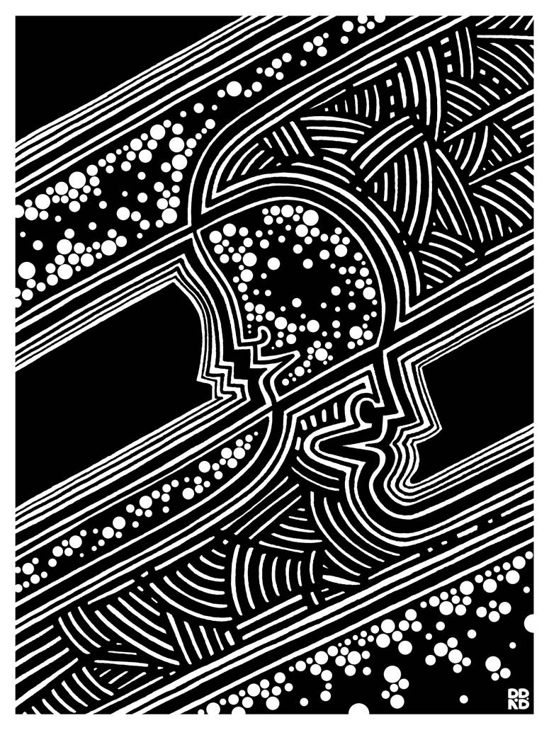 Mind Raced Mind Race (Black And White) by RohelineBear on DeviantArt