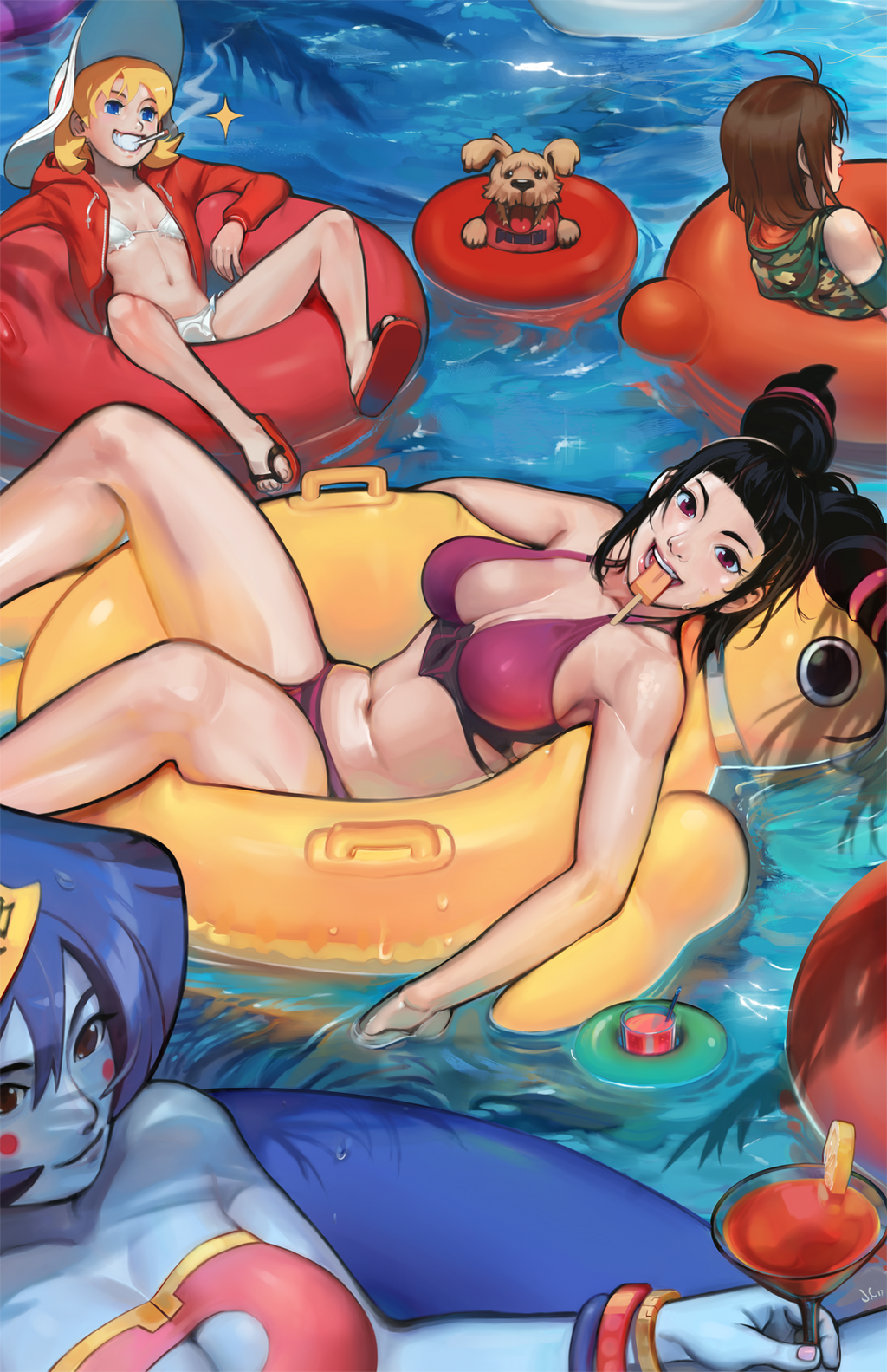 Street Fighter and Friends Swimsuit Special 2017 by OverlordJC