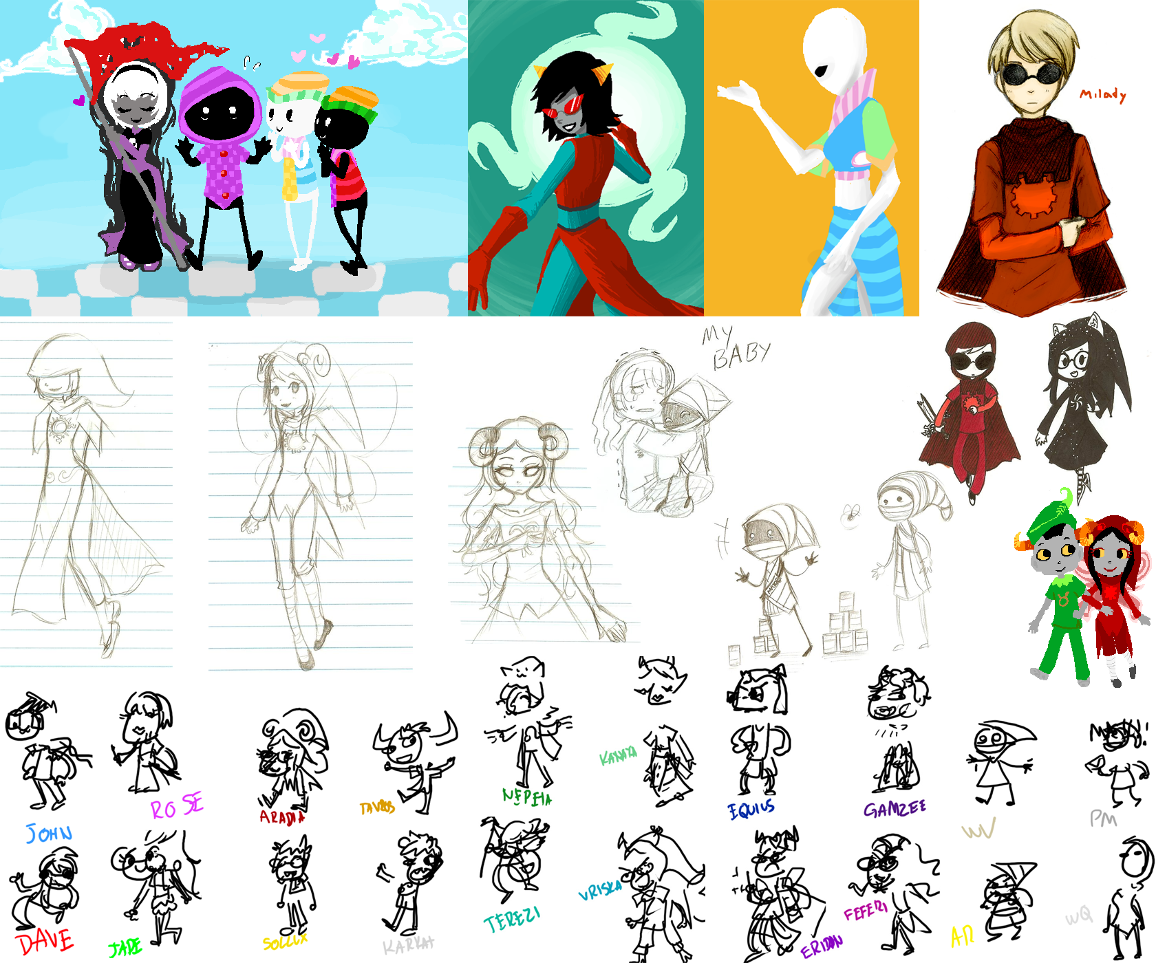 Sketchdump Fa11 : Homestuck