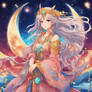 Moon goddess (AI)