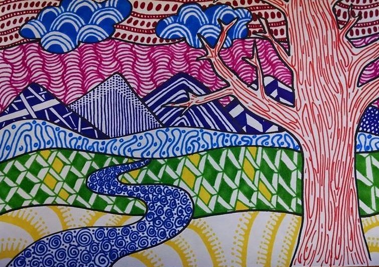 Zentangle Landscape By Scribble Chick On Deviantart Zentangle Landscape By Scribble Chick On Deviantart
