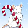 Rat and Candy Cane