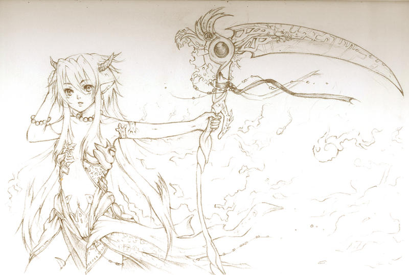 -Scarlet Devil- Sketch by white-angel-ariah
