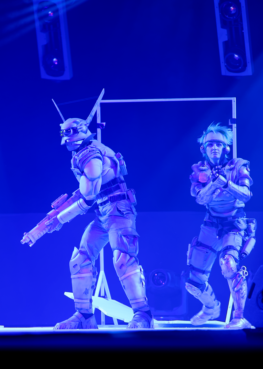 Appleseed Deunan and Briareos (ECG finale stage)