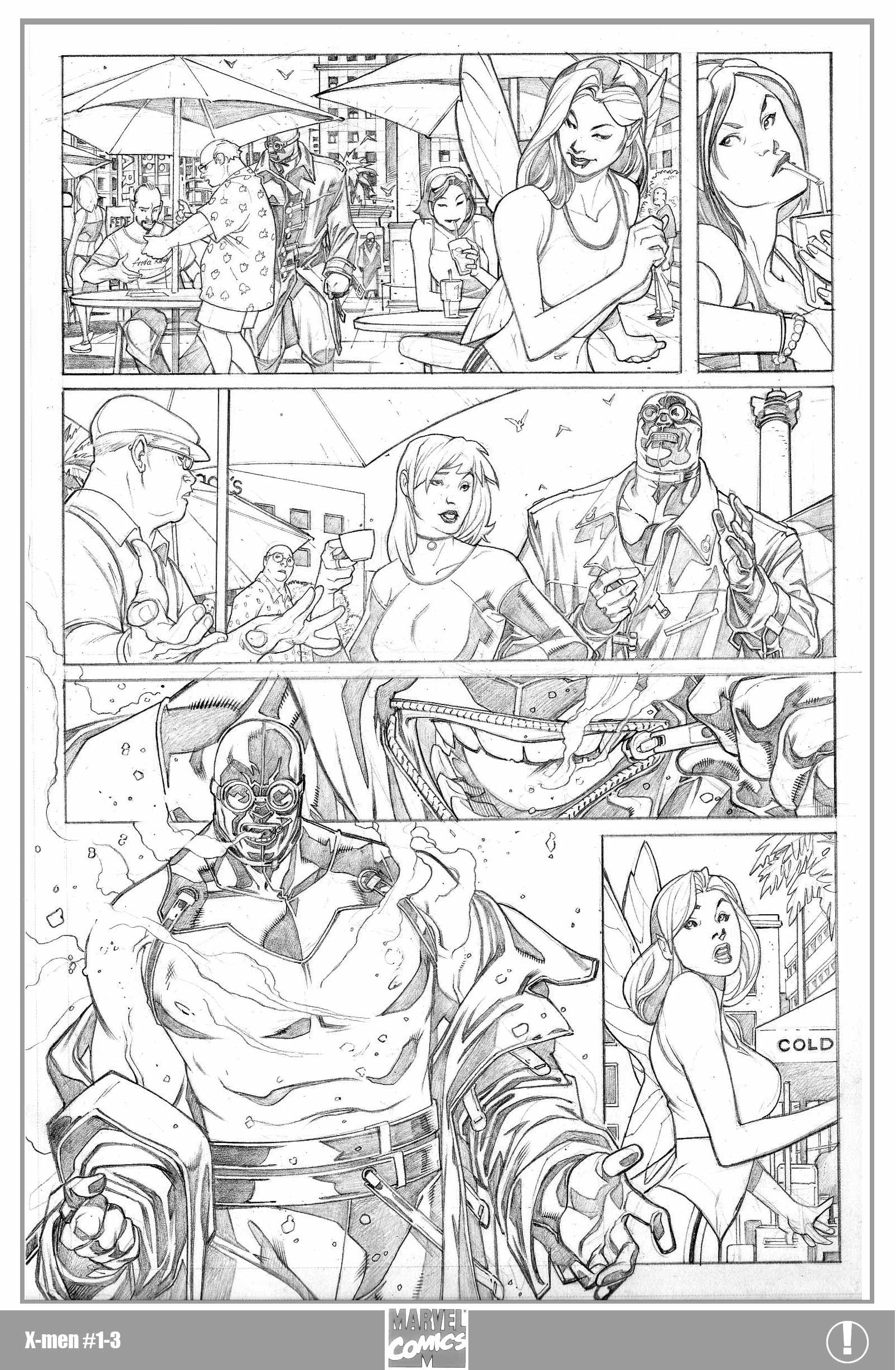 X-men 1 Page 3 Pencils