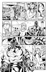 X-men 1 page 3 Inks