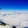 Flying over the Alps