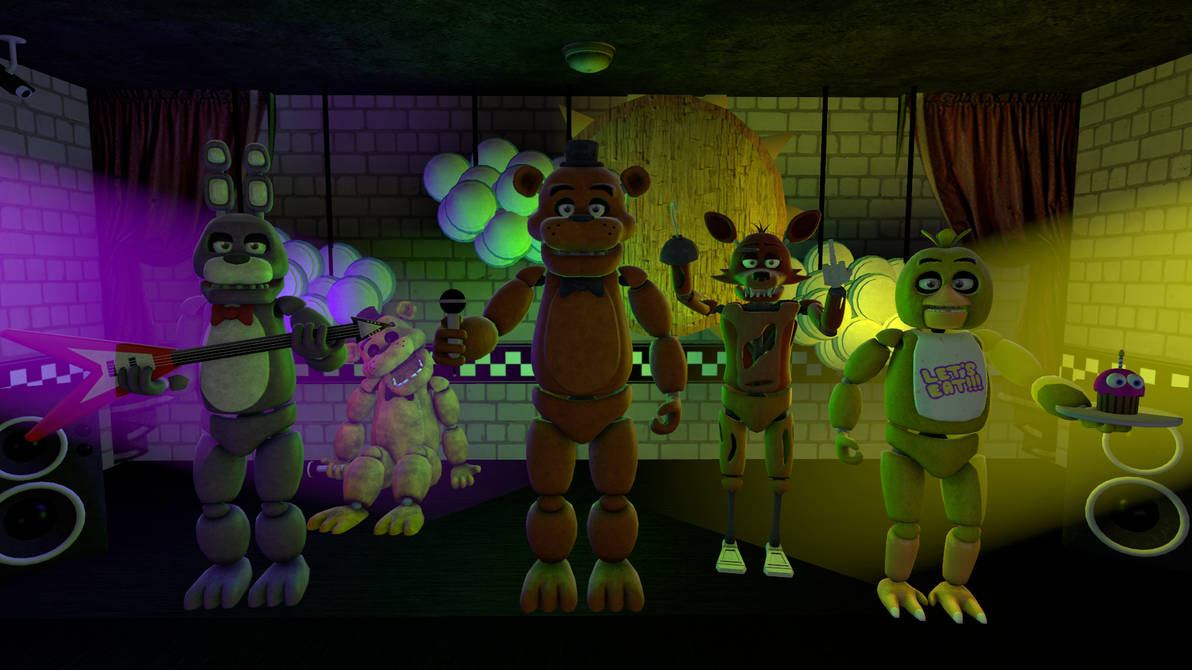 FNAF 1 АНИМАТРОНИКИ