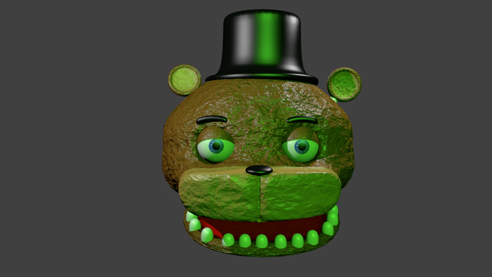 Withered Freddy head now dirty #slenderminecart #witheredfreddy