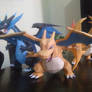 Charizard and mega evolutions papercraft