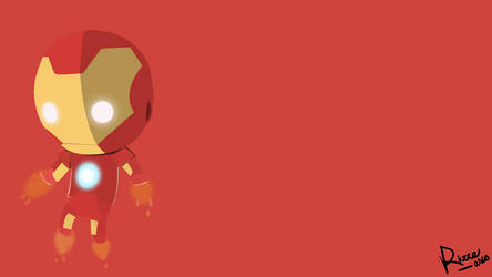 Iron MAn CHibi Design with logo