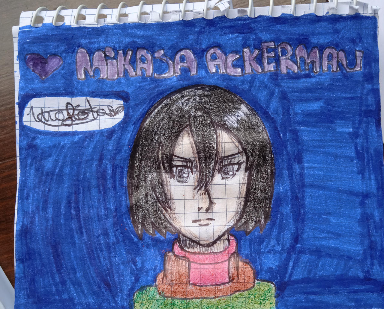 Mikasa Ackerman (again) by VioletaUWUZ on DeviantArt