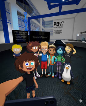 Bilynz Selfie with His Child Friends
