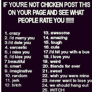 |[ Rate Me If You Dare ]|