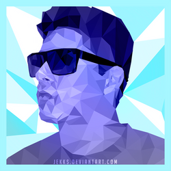 Polygonal self-portrait