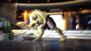 Hulk VS Loki Gif, I whip my Loki Back and Forth