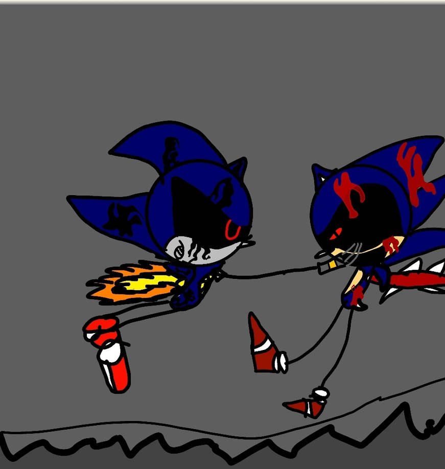 Metal sonic in sonic.exe the disaster by idiot57 on DeviantArt