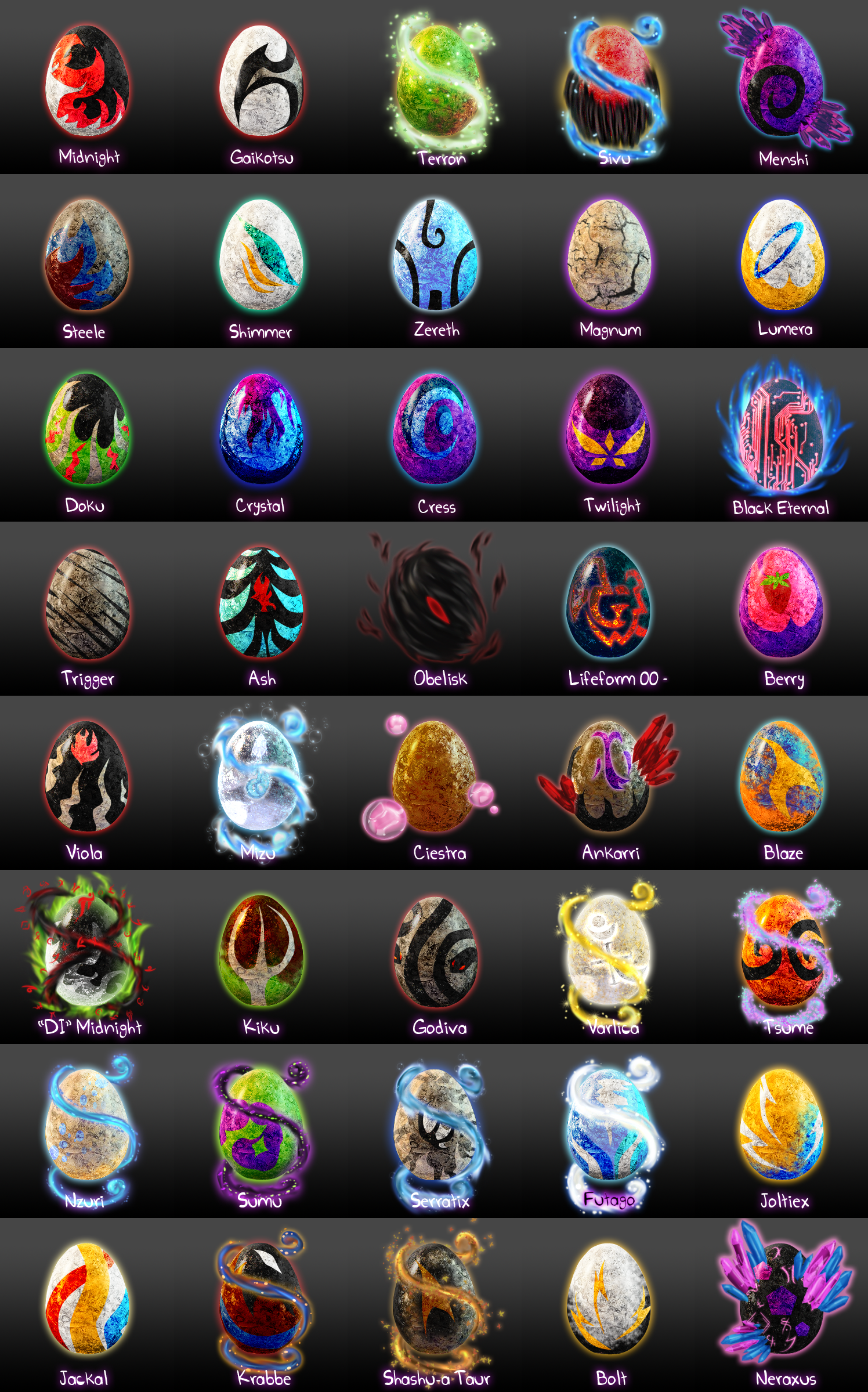 RQ 40 Sculptris OC eggs