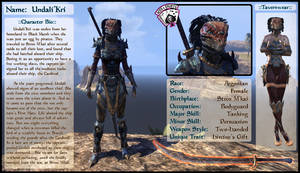 ESO:: Undali'Kri Character Sheet