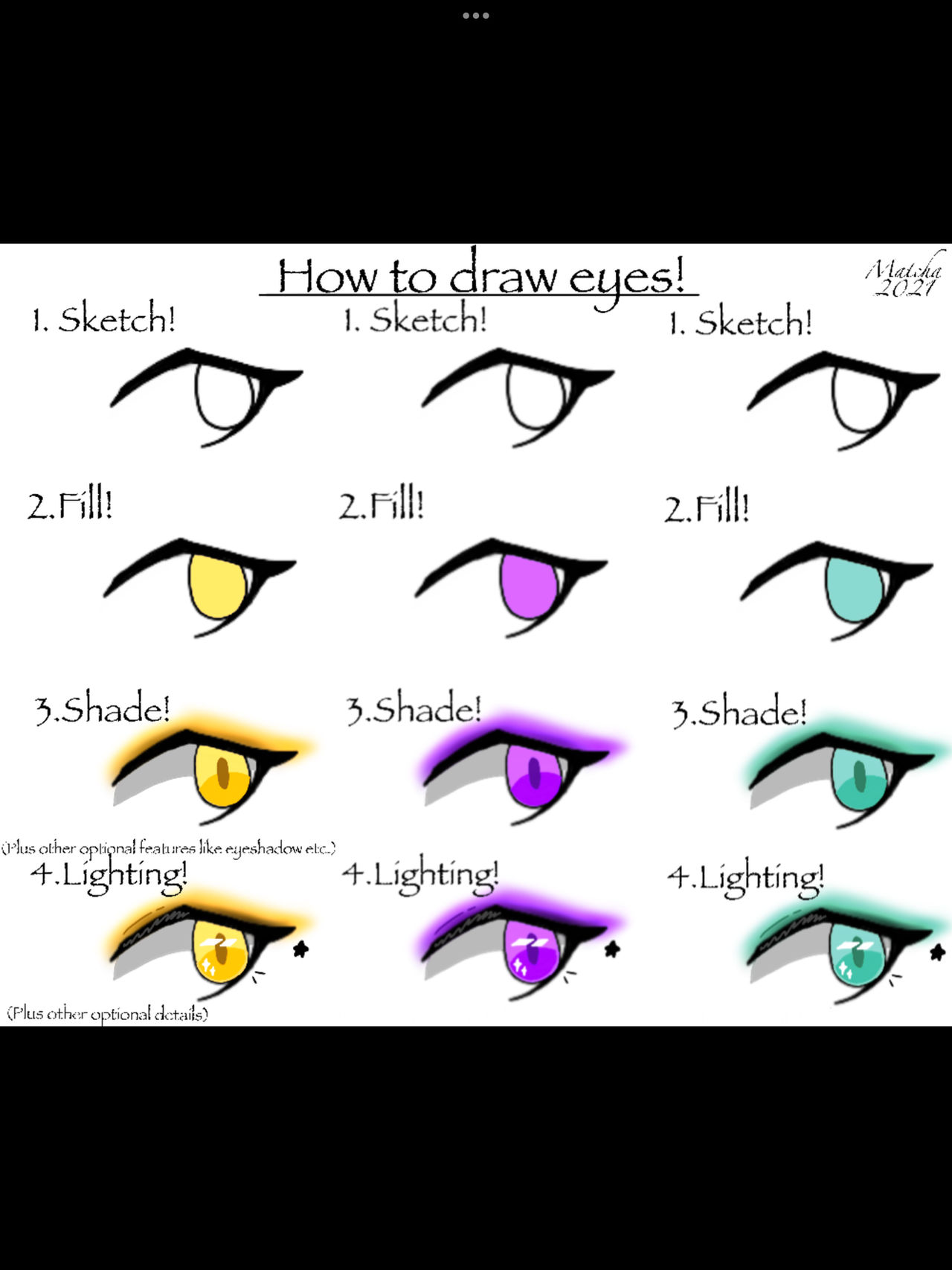 Silly Eye Tutorial Simple Eye Tutorial!!! by Matcha2033 on DeviantArt