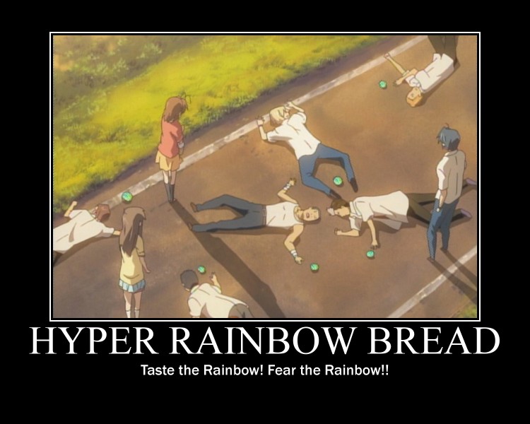 HYPER RAINBOW BREAD DEMOTIVATOR